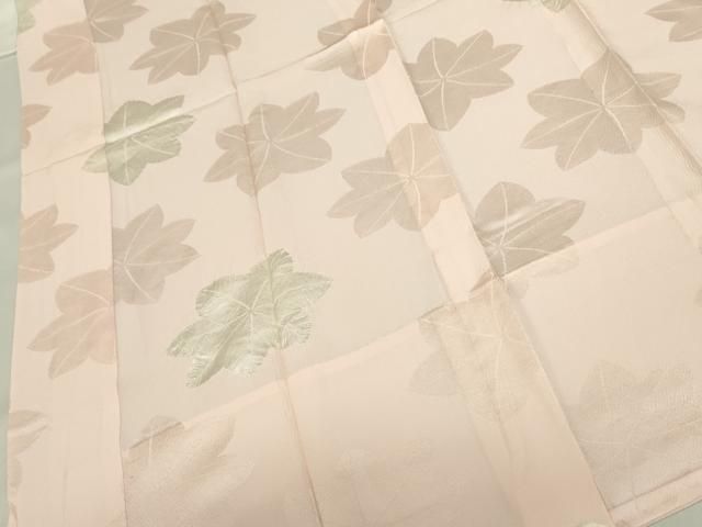 平和屋着物■長襦袢 無双仕立て 絞り 舞楓文 正絹 逸品 DABL0546ya