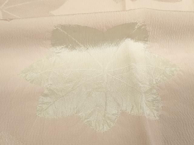平和屋着物■長襦袢 無双仕立て 絞り 舞楓文 正絹 逸品 DABL0546ya