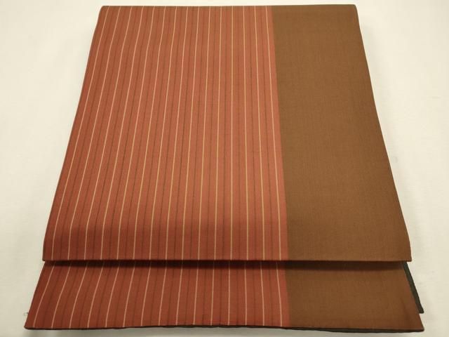 平和屋着物◎両面 太鼓柄袋帯 ふくれ織 抽象文様 正絹 逸品 DABL0582ya