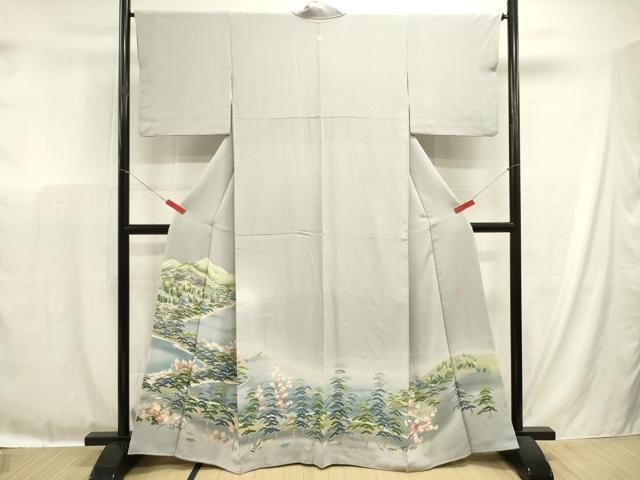平和屋着物■豪華色留袖 風景花松文 枝梅 暈し染め 正絹 逸品 DABL0657ya