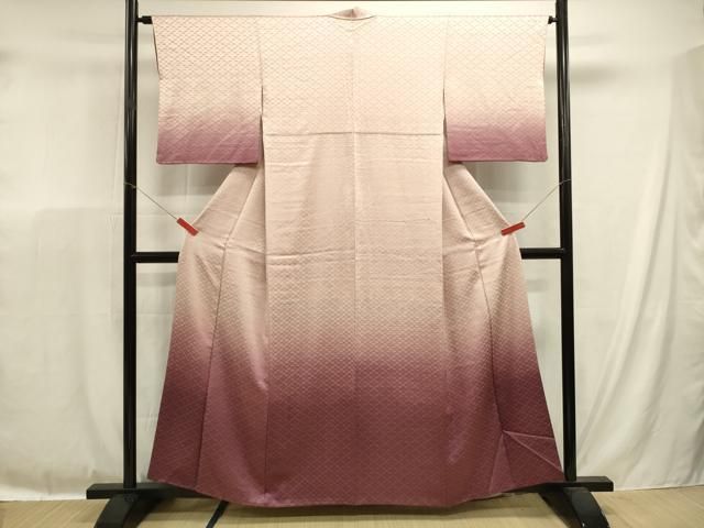 平和屋着物■訪問着 霞文 暈し染め 鈴乃屋扱い 正絹 逸品 DABL0659ya