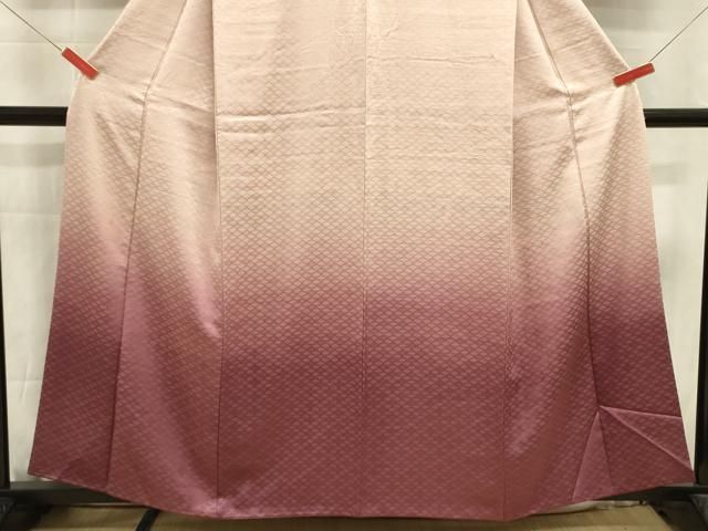 平和屋着物■訪問着 霞文 暈し染め 鈴乃屋扱い 正絹 逸品 DABL0659ya