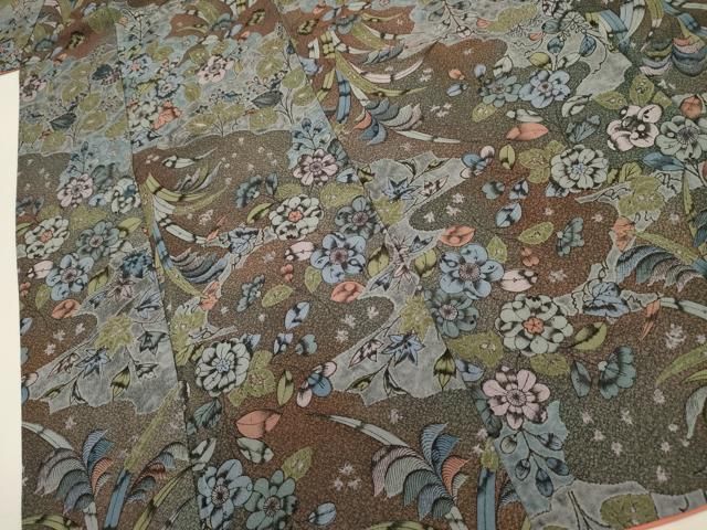 平和屋着物■上質な小紋 辻が花 正絹 逸品 DABL0704ya