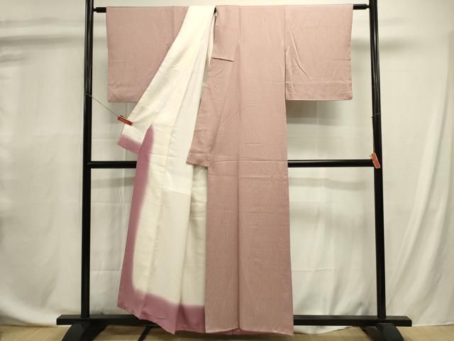 平和屋着物■上質な小紋 変わり間道 金彩 正絹 逸品 DABL0710ya