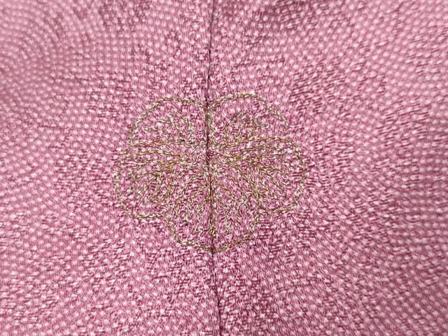 平和屋着物●江戸小紋 花唐草地紋 鮫小紋柄 正絹 逸品 DABL1013ud