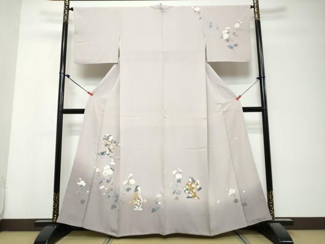 平和屋着物●訪問着 友禅 作家物 童子遊び 暈し染め 正絹 逸品 DABL1016ud