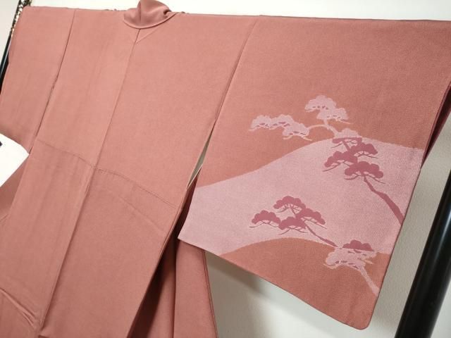 平和屋着物●江戸小紋 訪問着 作家物 枝松文 正絹 逸品 DABL1021ud