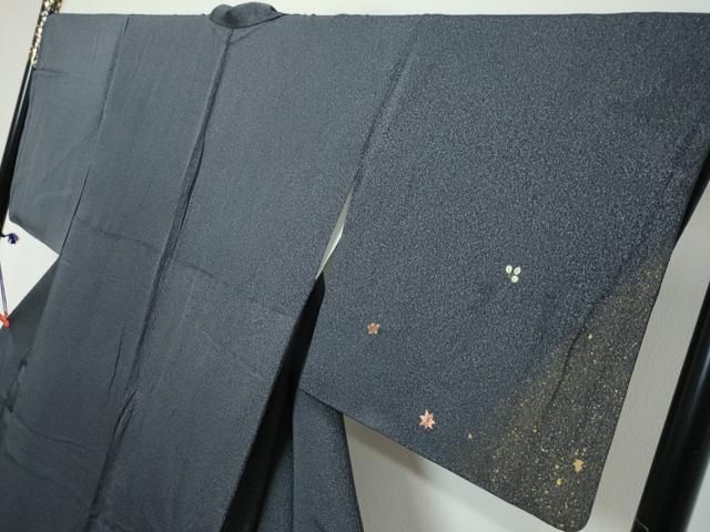 平和屋着物●訪問着 刺繍 草花文 金彩 正絹 逸品 DABL1023ud