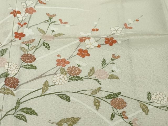 平和屋着物●訪問着 扇面草花文 金彩 高島屋扱い 正絹 逸品 DABL1024ud