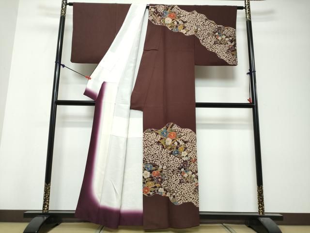 平和屋着物●訪問着 辻が花 正絹 逸品 DABL1028ud