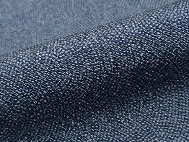 平和屋着物●江戸小紋 作家物 鮫小紋柄 鬼しぼ縮緬 正絹 逸品 DABL1044ud