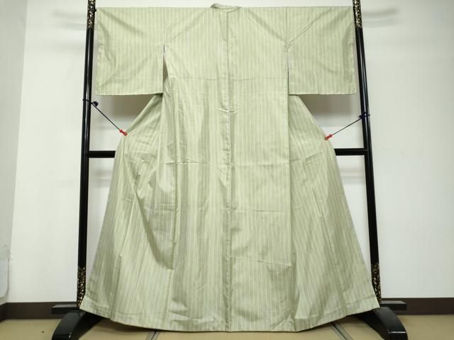 平和屋着物●本場縞大島紬 変わり縞 正絹 逸品 DABL1048ud