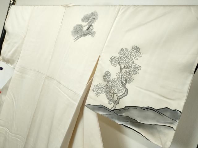 平和屋着物●訪問着 枝松文 正絹 逸品 DABL1057ud