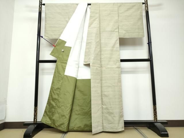 平和屋着物●紅花紬 米沢 霞文 正絹 逸品 DABL1060ud