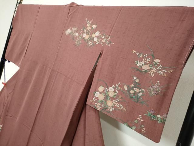 平和屋着物●訪問着 人物風景草花文 金彩 高島屋扱い 正絹 逸品 DABL1063ud