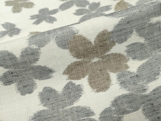 平和屋着物●上質な紬 舞桜文 正絹 逸品 DABL1075ud