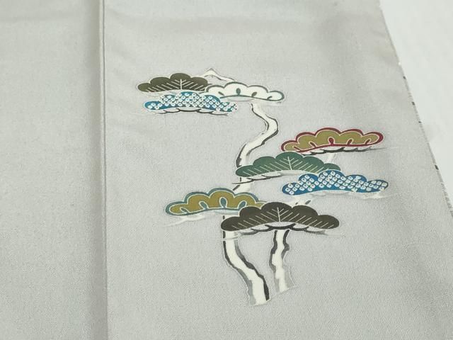 平和屋着物●訪問着 浜松枝花文 暈し染め 金彩 正絹 逸品 DABL1091ud