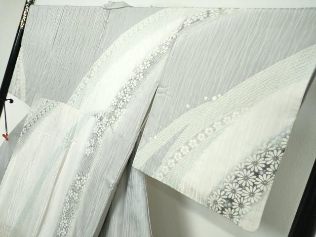 平和屋着物●十日町 名門 滝泰謹製 中国三大刺繍 相良刺繍 訪問着 駒刺繍 舞花文 金銀糸 正絹 逸品 DABL1104ud