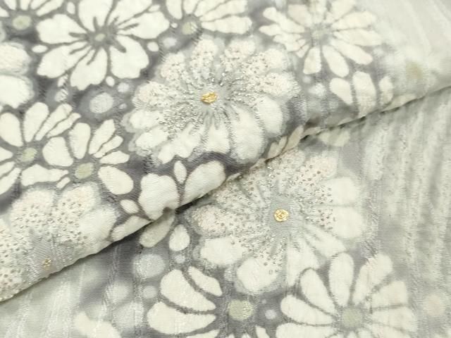 平和屋着物●十日町 名門 滝泰謹製 中国三大刺繍 相良刺繍 訪問着 駒刺繍 舞花文 金銀糸 正絹 逸品 DABL1104ud