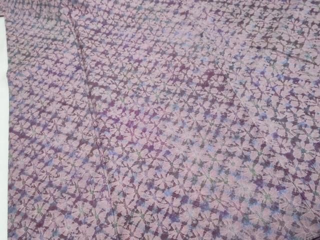 平和屋着物●菅原工房 菅原結作 漢方染紬 蜘蛛絞り やまと金ラベル 証紙付き 正絹 逸品 DABL1118ud