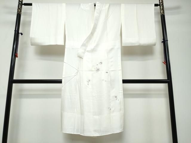 平和屋着物●長襦袢 無双仕立て 総刺繍 飾花文 正絹 逸品 DABL1128ud