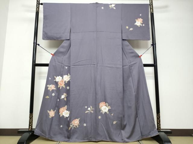 平和屋着物●訪問着 舞花文 金彩 正絹 逸品 DABL1146ud