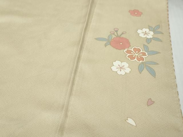 平和屋着物●訪問着 作家物 駒刺繍 枝垂れ花文 暈し染め 金彩 正絹 逸品 DABL1148ud