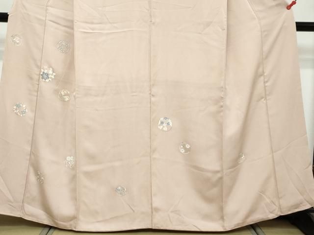平和屋着物●訪問着 草花丸文 銀彩 高島屋扱い 正絹 逸品 DABL1152ud