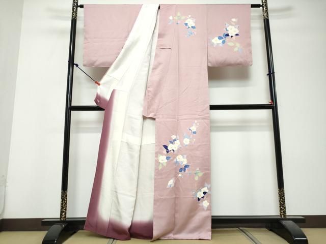 平和屋着物●訪問着 友禅 枝花文 三越扱い 正絹 逸品 DABL1156ud