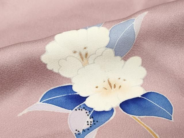 平和屋着物●訪問着 友禅 枝花文 三越扱い 正絹 逸品 DABL1156ud