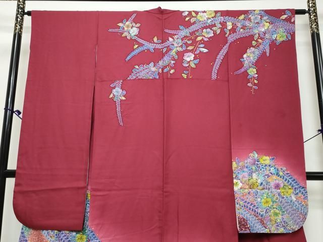 平和屋着物●豪華振袖 作家物 辻が花 金彩 正絹 逸品 DABL1164ud