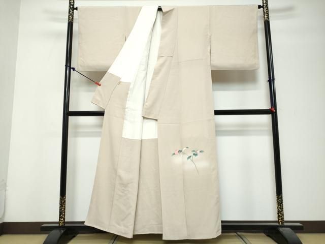 平和屋着物●本加賀友禅作家 沢飯芳雄 色留袖 草花文 暈し染め 正絹 逸品 DABL1175ud