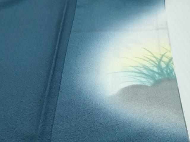 平和屋着物●訪問着 作家物 手書き 飛鳥南天文 暈し染め 正絹 逸品 DABL1183ud