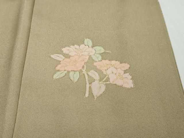 平和屋着物●訪問着 流水草花文 暈し染め 金彩 正絹 逸品 DABL1203ud