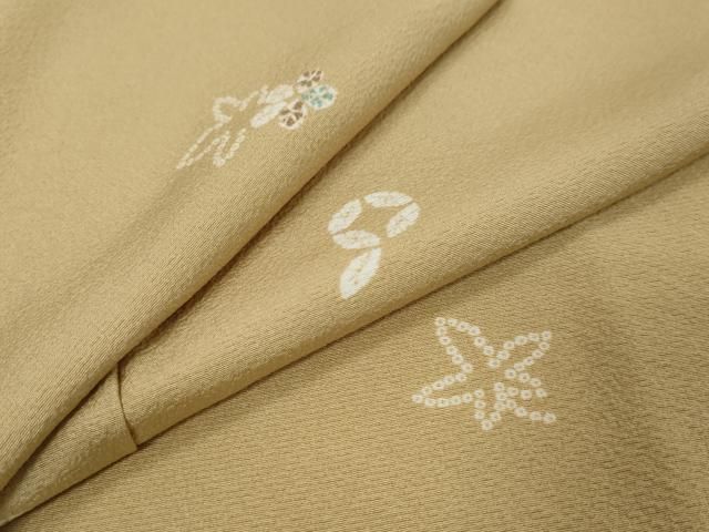 平和屋着物●上質な小紋 吉祥草花文 正絹 逸品 DABL1208ud