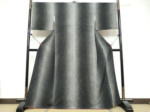 平和屋着物●上質な小紋 霞文 正絹 逸品 DABL1236ud