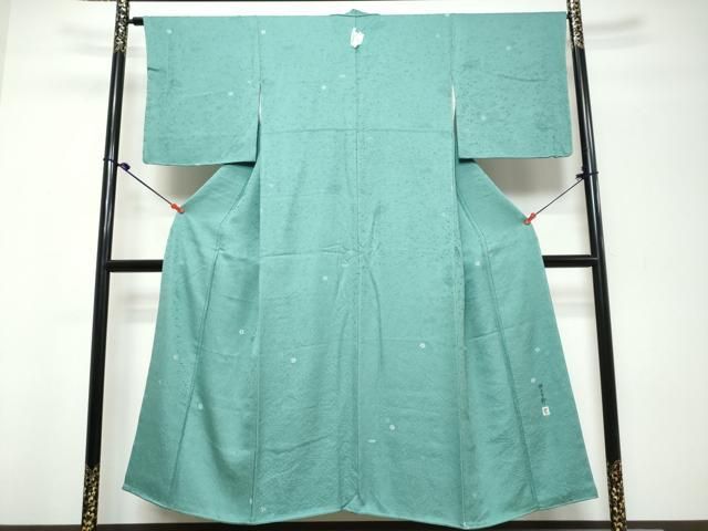 平和屋着物●本加賀友禅作家 柿本市郎監修 小紋 草花文 正絹 逸品 DABL1238ud