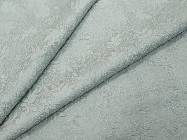 平和屋着物●上質な色無地 南天地紋 秘色 正絹 逸品 DABL1287ud