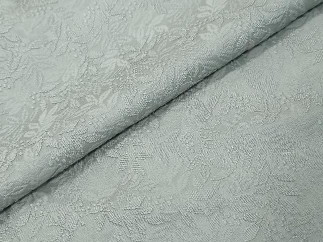平和屋着物●上質な色無地 南天地紋 秘色 正絹 逸品 DABL1287ud