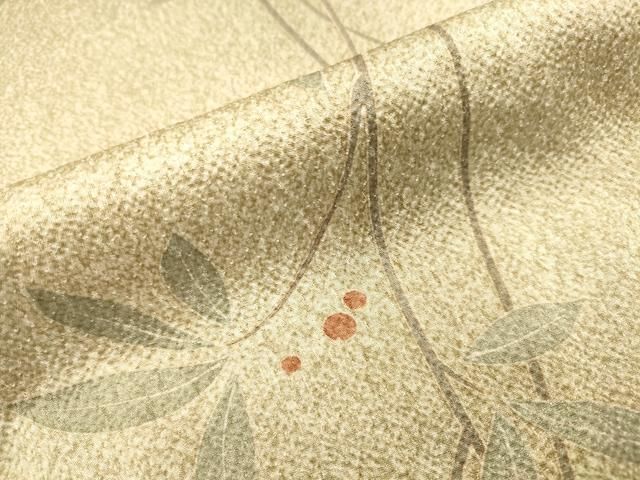 平和屋着物▼上質な小紋 南天文 正絹 逸品 DABL2083fe