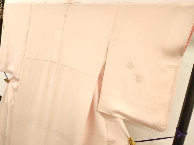 平和屋着物▼中国三大刺繍 相良刺繍 総刺繍 無地絵羽訪問着 花籠文 虹色 正絹 逸品 DABL2087fe