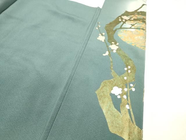 平和屋着物▼豪華色留袖 手描き 枝花に休み鳥 暈し染 金銀彩 正絹 逸品 DABL2096fe