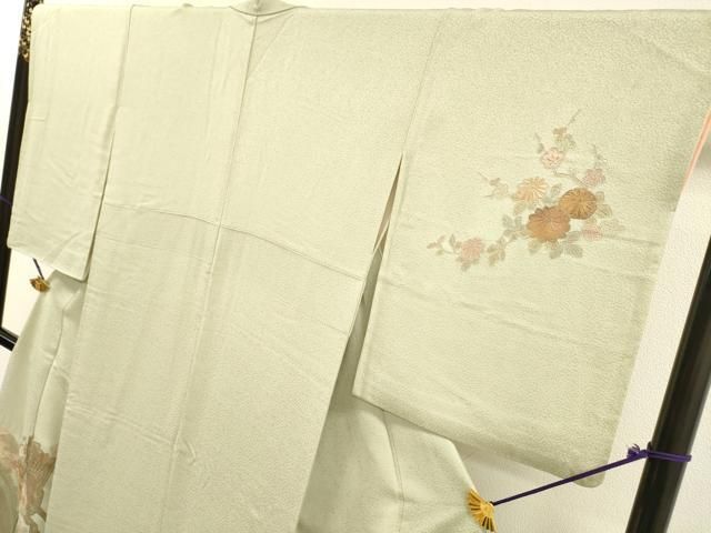 平和屋着物▼中国三大刺繍 スワトウ刺繍 汕頭刺繍 相良刺繍 総刺繍 訪問着 御所車花文 暈し染 金彩 やまと誂製 正絹 逸品 DABL2101fe
