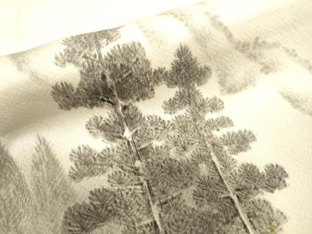平和屋着物▼訪問着 作家物 手描き 風景文 正絹 逸品 DABL2104fe