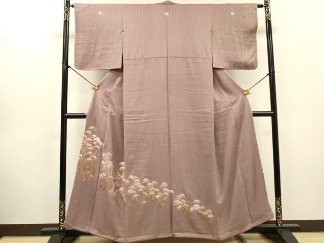 平和屋着物▼豪華色留袖 総刺繍 松 正絹 逸品 DABL2109fe