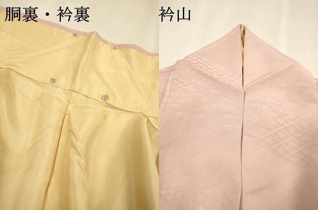 平和屋着物▼上質な色無地 切嵌花地紋 梅鼠色 正絹 逸品 DABL2212fe