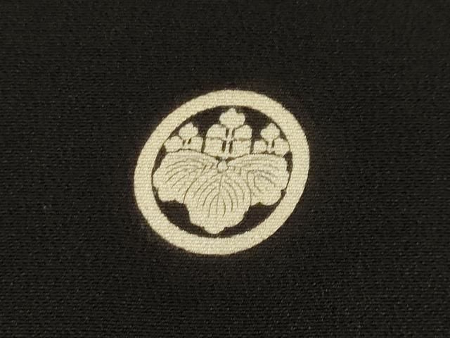平和屋着物▼豪華黒留袖 刺繍 尾長鳥花文 金糸 正絹 逸品 DABL2231fe