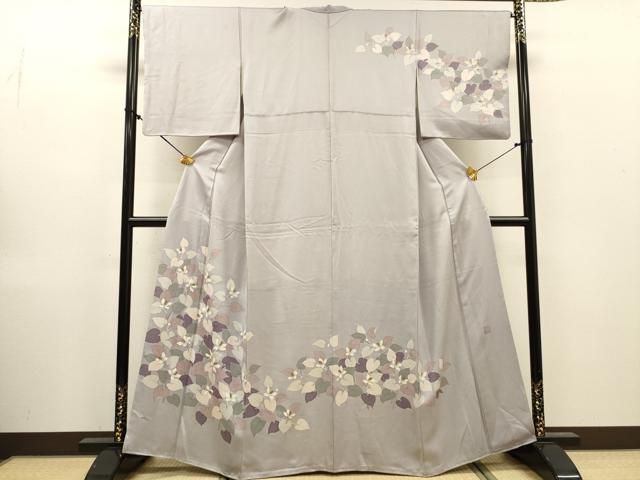 平和屋着物▼訪問着 作家物 手描き 草花 正絹 逸品 DABL2242fe
