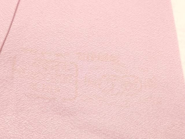 平和屋着物▼中国三大刺繍 スワトウ刺繍 汕頭刺繍 総刺繍 色留訪問着 鏡裏花文 撫子色 正絹 逸品 未使用 DABL2267fe