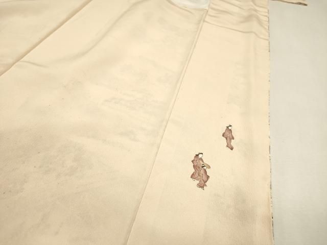 平和屋着物●訪問着 作家物 人物風景文 正絹 逸品 DABL2363fe